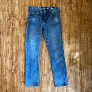 NAUTICA Boys Straight Slim Classic Blue Jeans Size 16